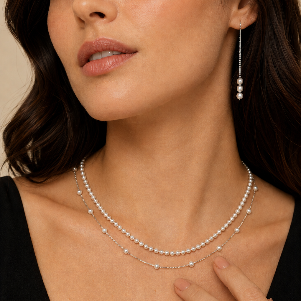 Layered Satellite Necklace