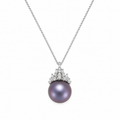 Purple Crown Necklace